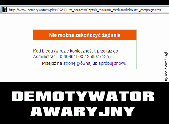 Niedziałająca strona demotywatory.pl