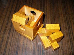 łamigłowka - klocki - wooden puzzle - puzzle - 3d