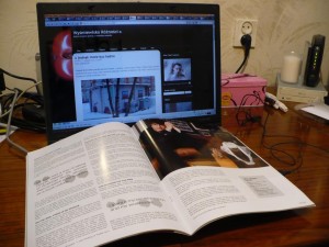 dy - Opera Magazine - laptop - blog - prasa - biurko - desktop - Agata Czajkowicz - Neil Gaiman - press